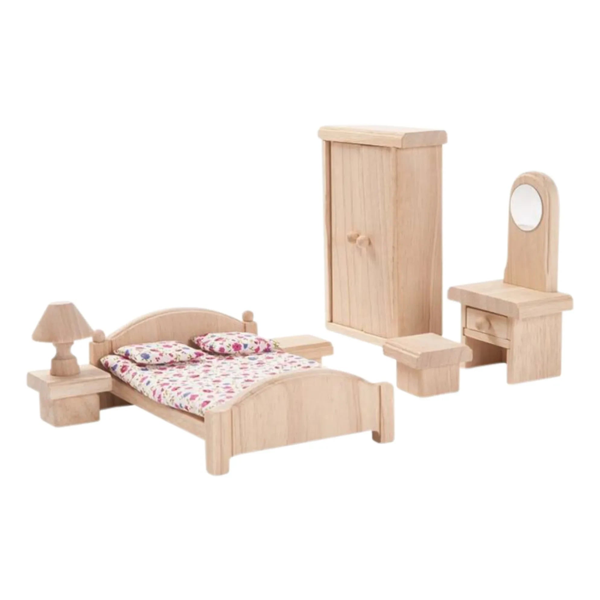 Plan Toys - Juego de Muebles de Dormitorio de Madera para Maestro