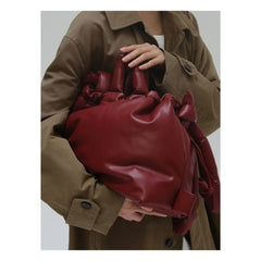 Olend - Bolso de Piel Vegana Ona | Rojo cereza