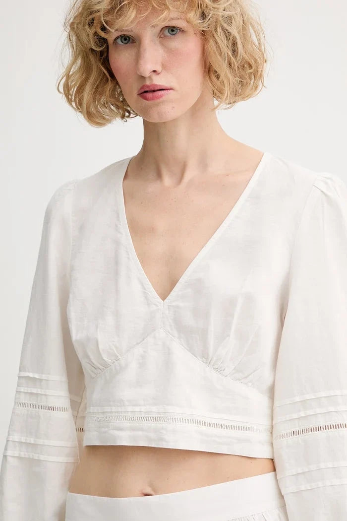 Marc O'Polo Blusa para Mujer, Mezcla de Lino