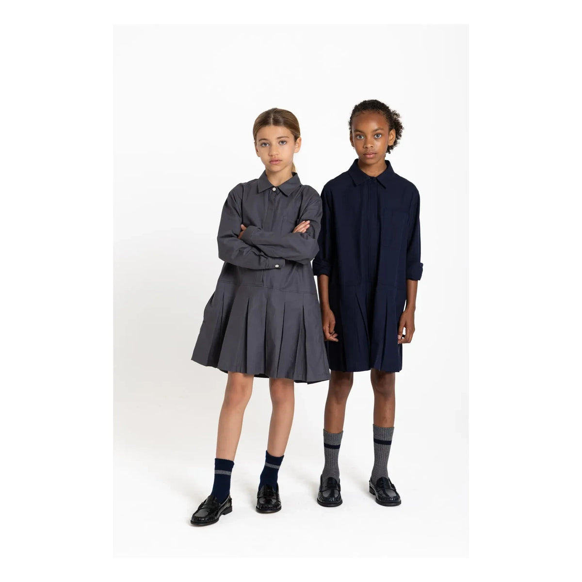 Smallable Kid - Vestido camisero Crown | Azul marino