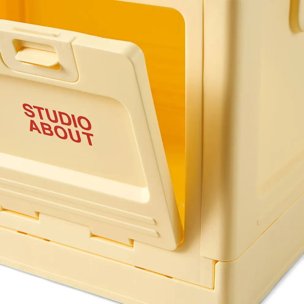 Studio About - İstiflenebilir saklama kutusu | Soluk sarı