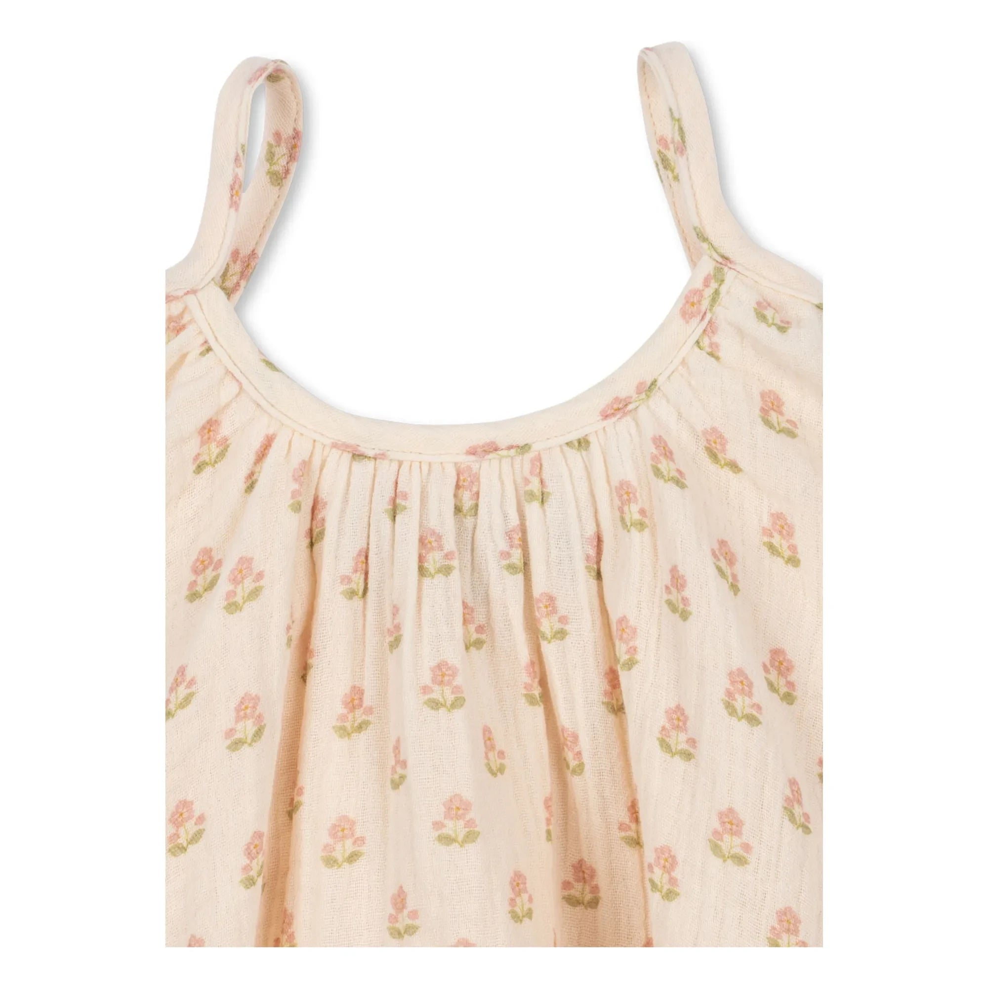 Konges Sløjd - Vestido sin tirantes de algodón orgánico coco | Rosa claro