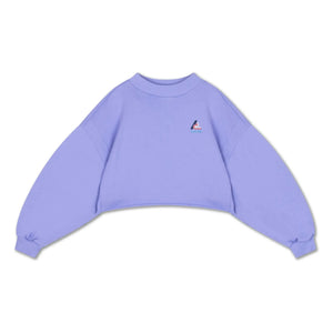Repose AMS - Sudadera corta con logo de algodón orgánico | Lila