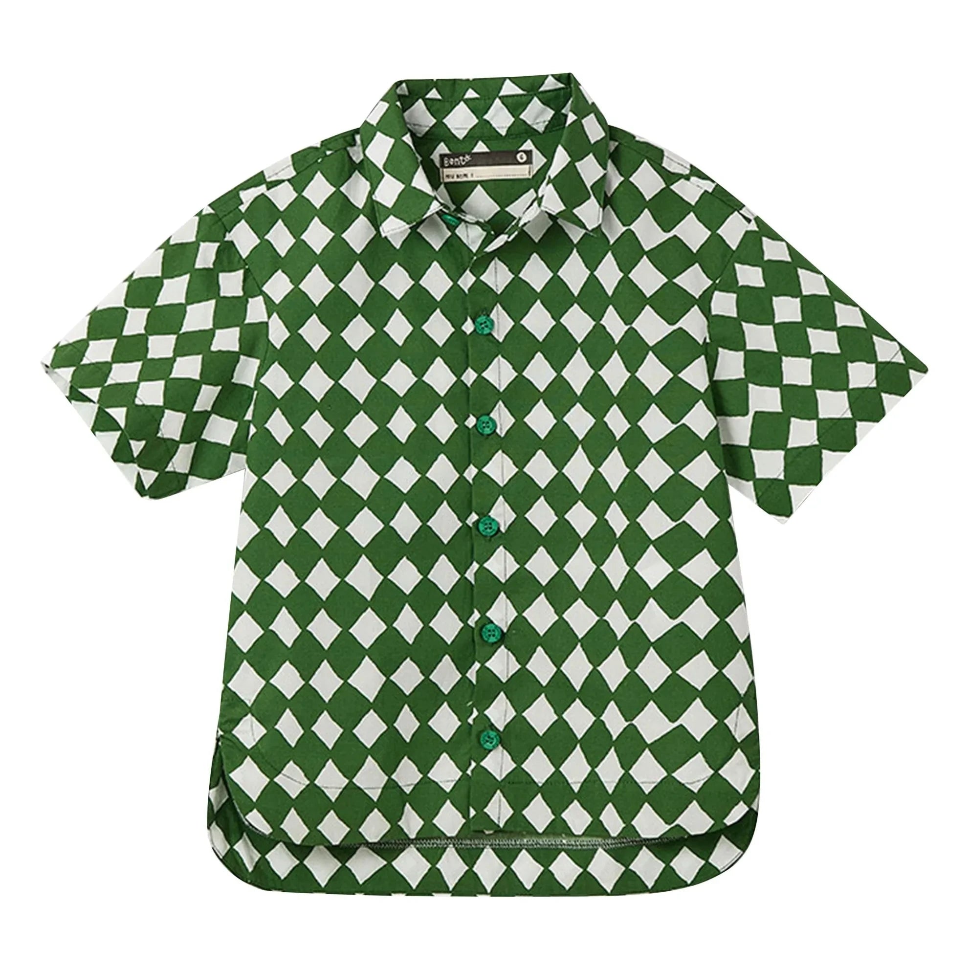 Fábula - Camisa Damier | Verde