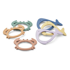 Liewood - Anillos de buceo Calisto - pack de 6 | Peppermint multi mix