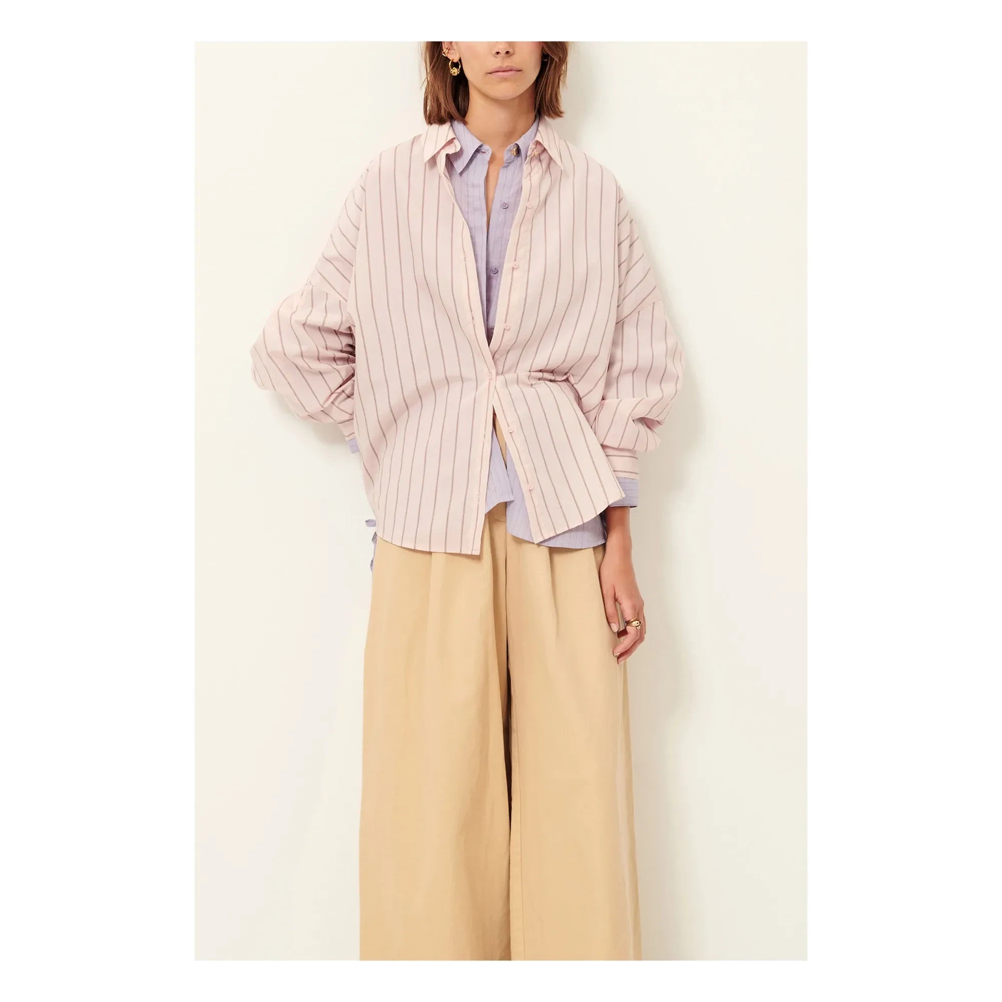 Sessùn - Camisa Dazik a rayas | Rosa