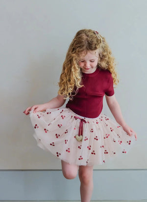 Mimi & Lula - Tutu Cerises Kadife | Bej