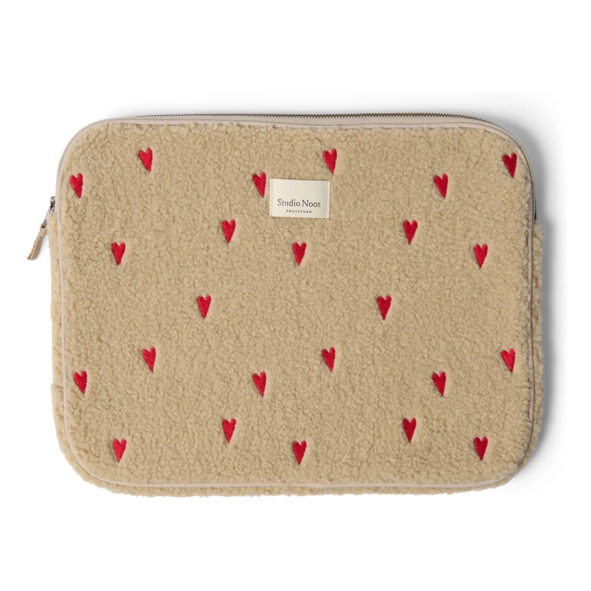 Studio Noos - Funda para portátil con corazón | Crudo