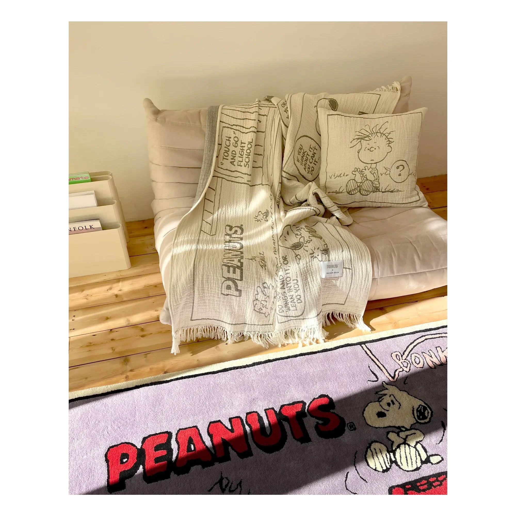 Maison Deux - Alfombra Peanuts Moon | Morado