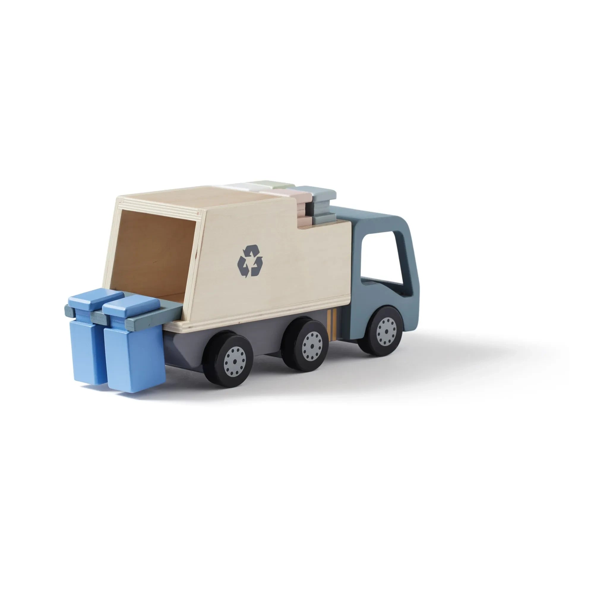 Kid's Concept - Camión de Basura de Madera de Juguete