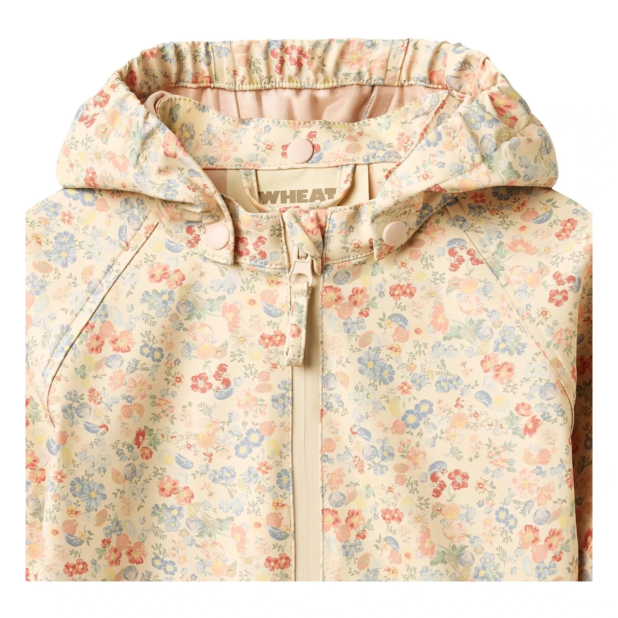 Wheat - Chardy Fleurie Chaqueta Impermeable de Fibra Reciclada | Albaricoque