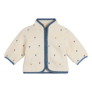 Stella McCartney Kids - Çiçek Desenli Sherpa Ceket | Fildişi