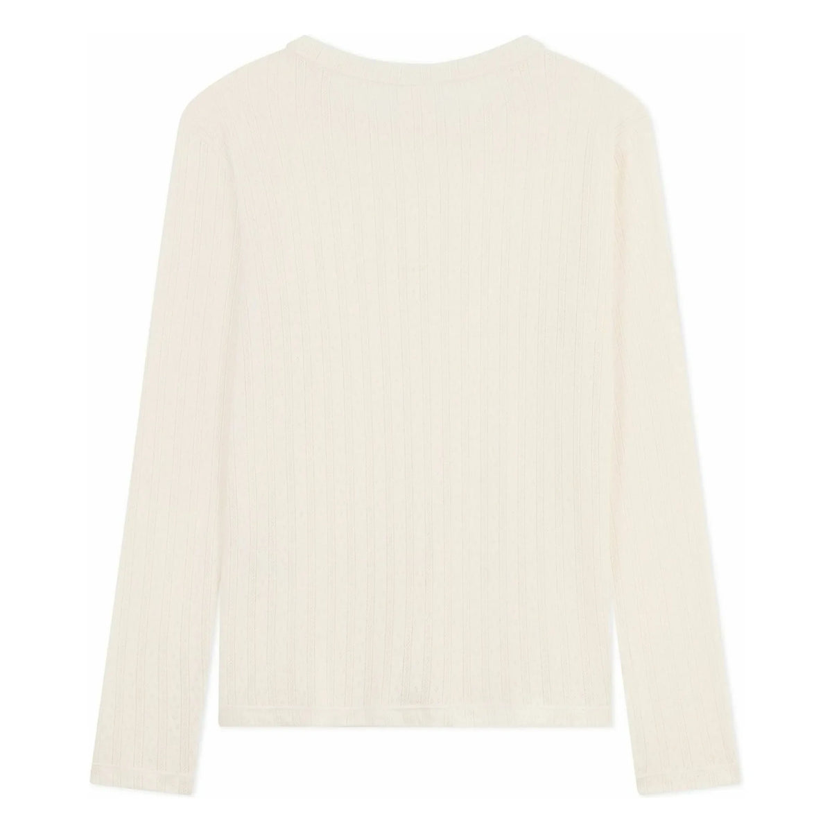 Petit Bateau - Camiseta de algodón orgánico calado | Crudo