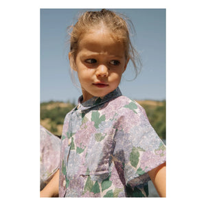 Studio Bohème - Camisa de algodón orgánico con velo de flores | Lila