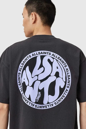 Camiseta de algodón AllSaints DISTORTION