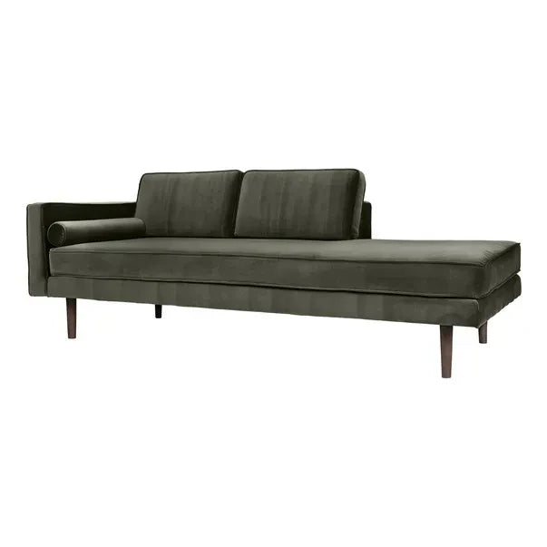 Broste Copenhague - Sillón de terciopelo Olive Green Wind