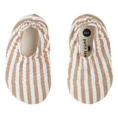 Petit Lem - Zapatos de agua a rayas anti-UV de seersucker con fibras recicladas | Arena