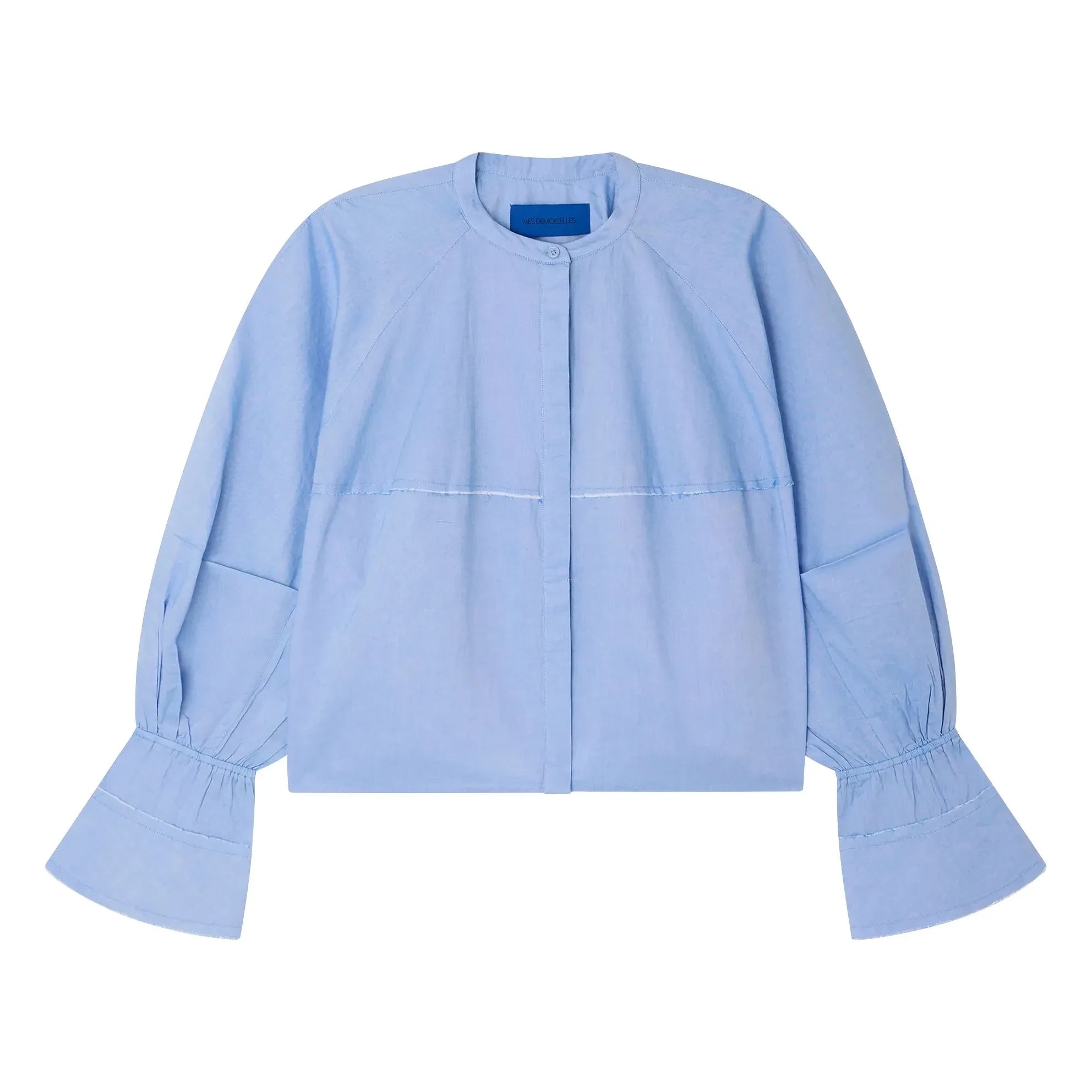 Mes Demoiselles - Blusa de popelín de algodón Soon | Azul claro