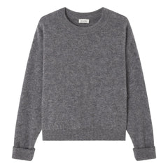 American Vintage - Jersey con cuello barco de alpaca y lana Vitow | Steel