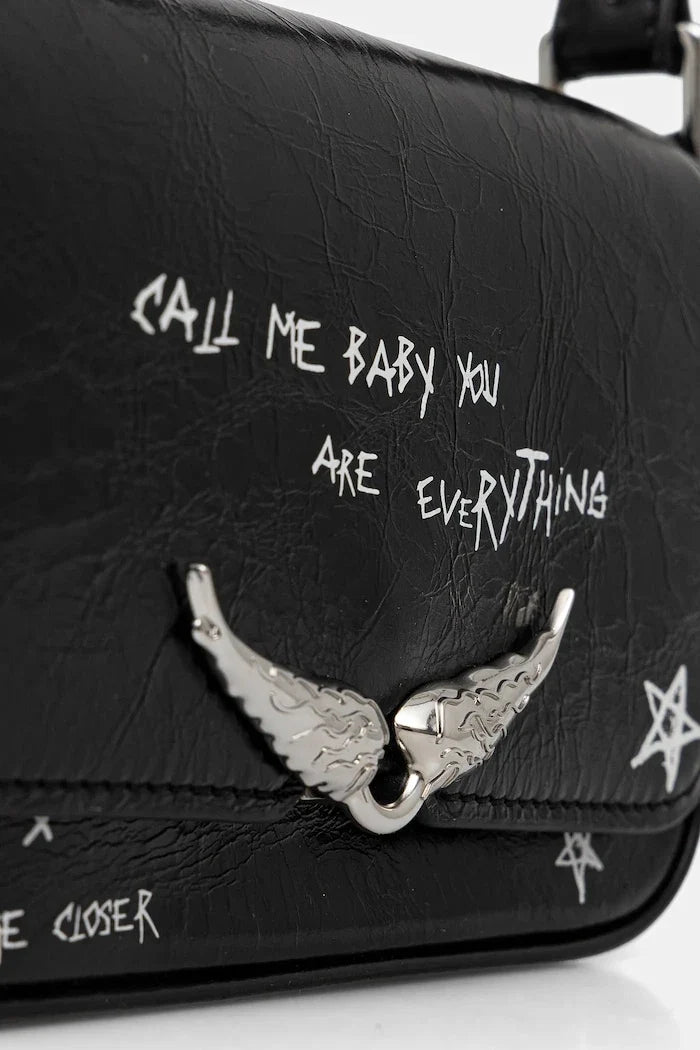 ZADIG&VOLTAIRE LE ZAZI VINTAGE GRAFFITI Bolso de piel