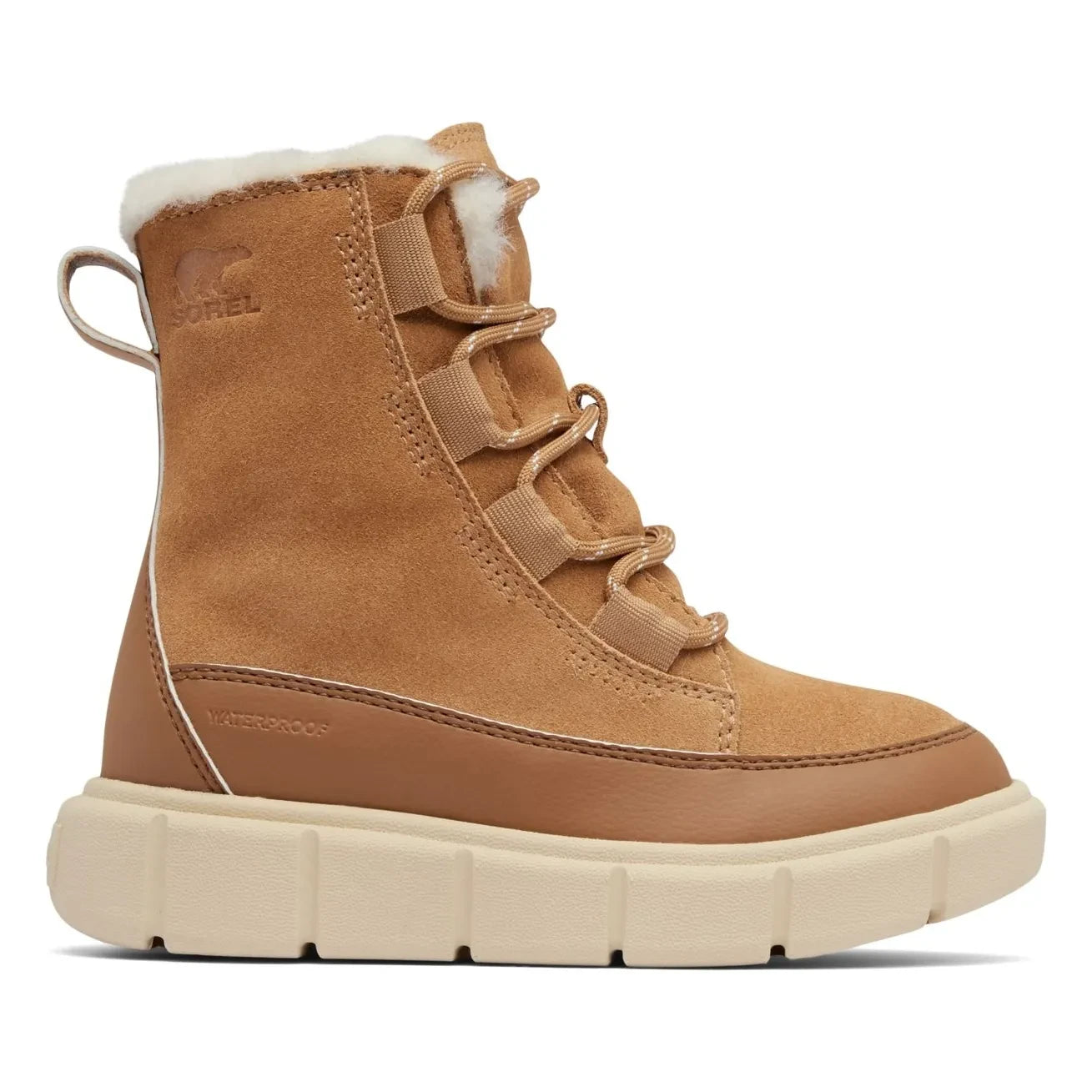 Sorel - Botines impermeables con cordones Explorer III para júnior | Camel