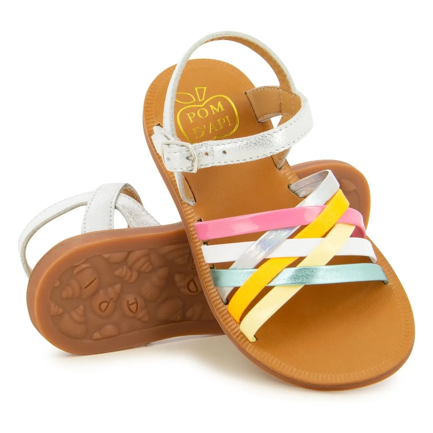 Pom d'Api - Plagette Lux sandaletler | Gümüş