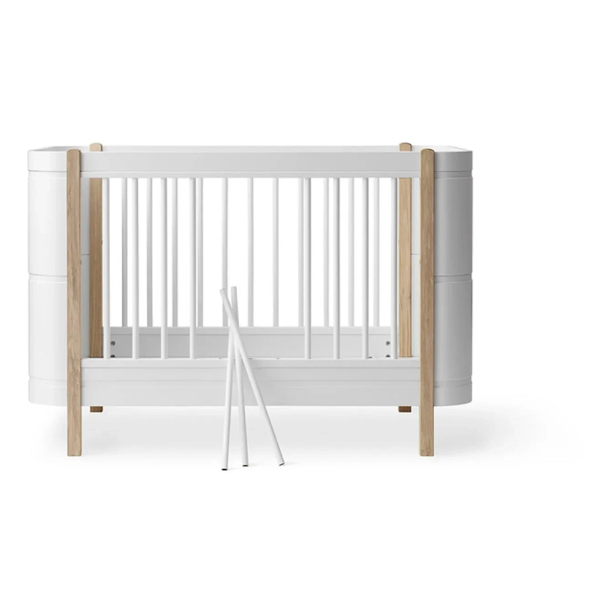 Oliver Furniture - Cuna Mini+ de madera de roble, kit junior no incluido