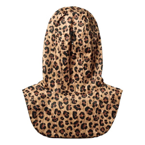 Fudoon - Sudadera con capucha impermeable Leopard | Marrón