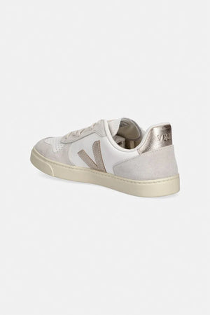 Zapatillas de cuero para niños Veja Small V-10 con cordones