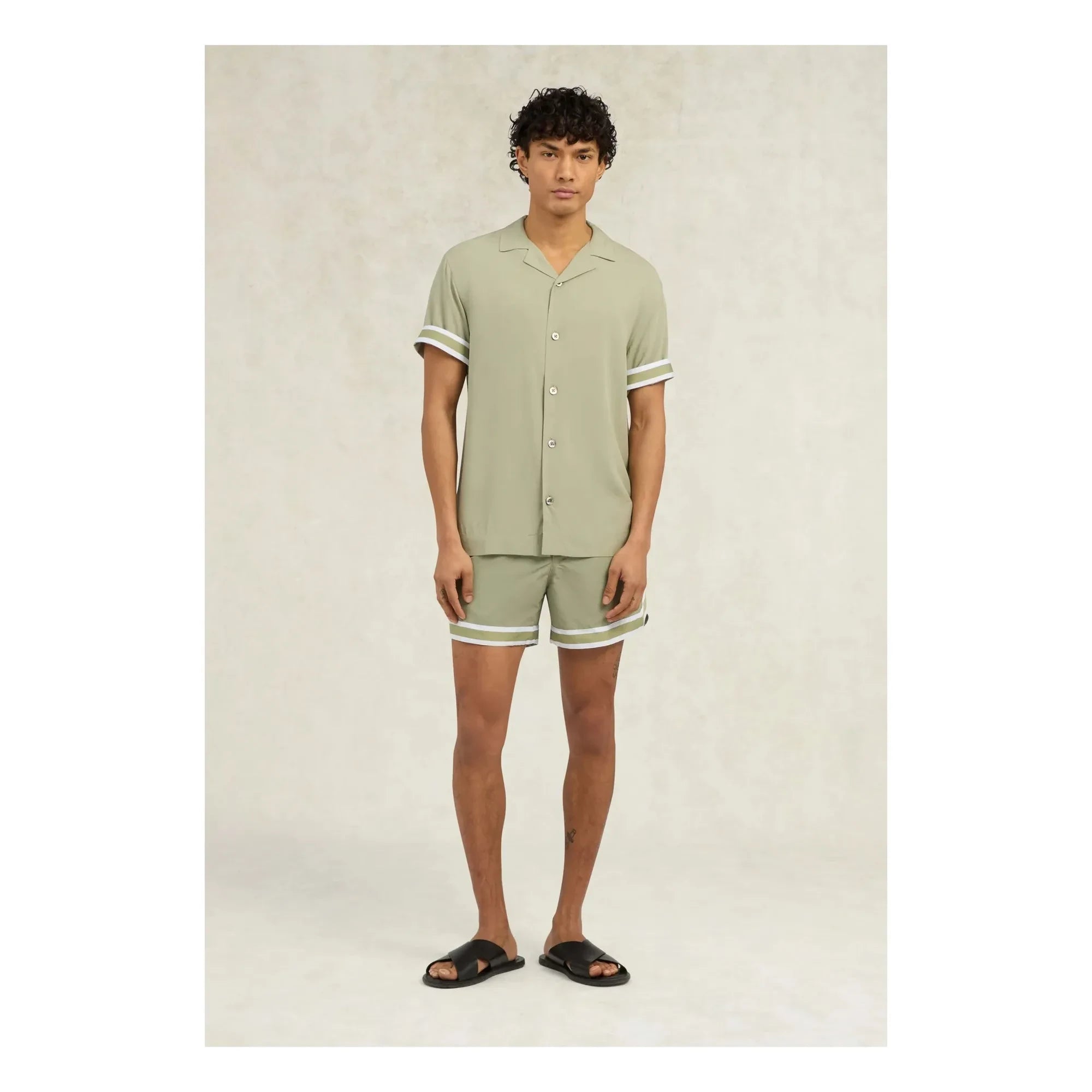 Ché Studios - CAMISA VALBONNE | Beige - Verde