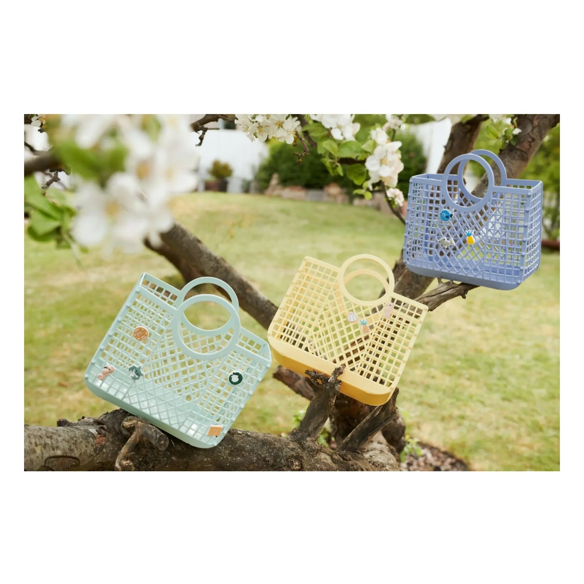 Liewood - Cesta de Fibras Recicladas Samantha Charms | Lavanda