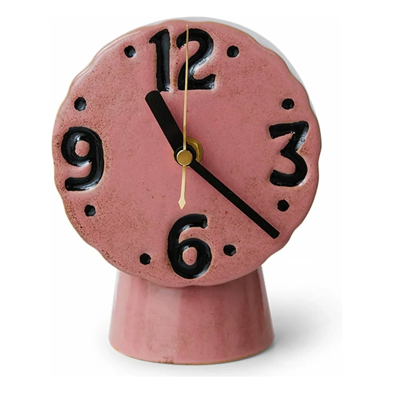 HKliving - Reloj retro de cerámica | Rosa