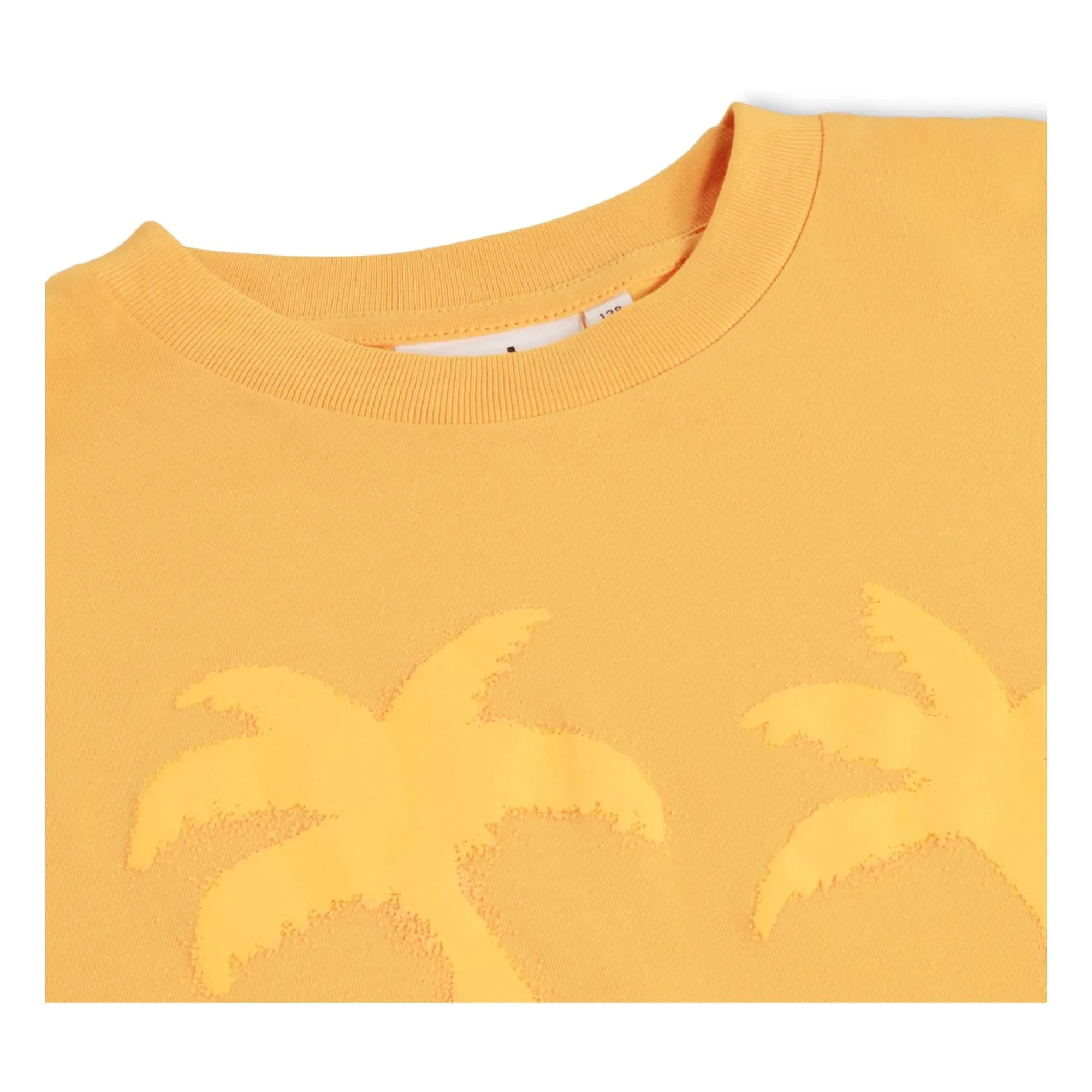 Molo - Riley Palm Smile Camiseta de algodón orgánico | Naranja