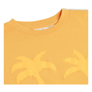 Molo - Riley Palm Smile Camiseta de algodón orgánico | Naranja