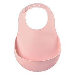 Béaba - Babero de silicona | Rosa pálido