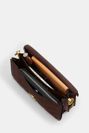 Bolso de hombro Coach Tabby Chain de cuero acolchado
