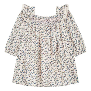 Louise Misha - Vestido de algodón orgánico Martina | Crema