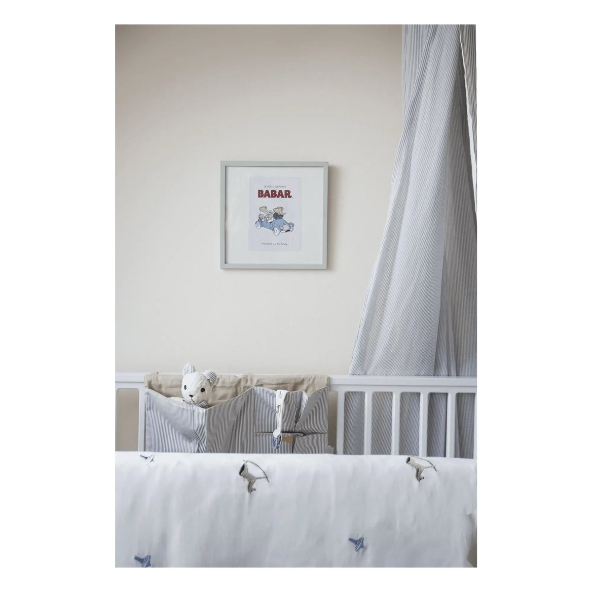 Cam Cam - Correa para chupete bordada Vintage Toys | Beige