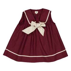 Loir - Vestido Burdeos con Lazo de Terciopelo Gabriella