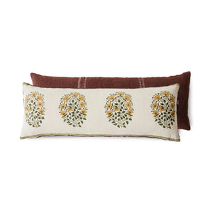 HKliving - Cojín con estampado de casa de campo | Crema