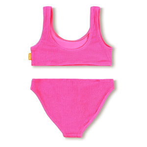 Molo - Bañador acanalado Nola Crepe Fibra Reciclada | Fucsia