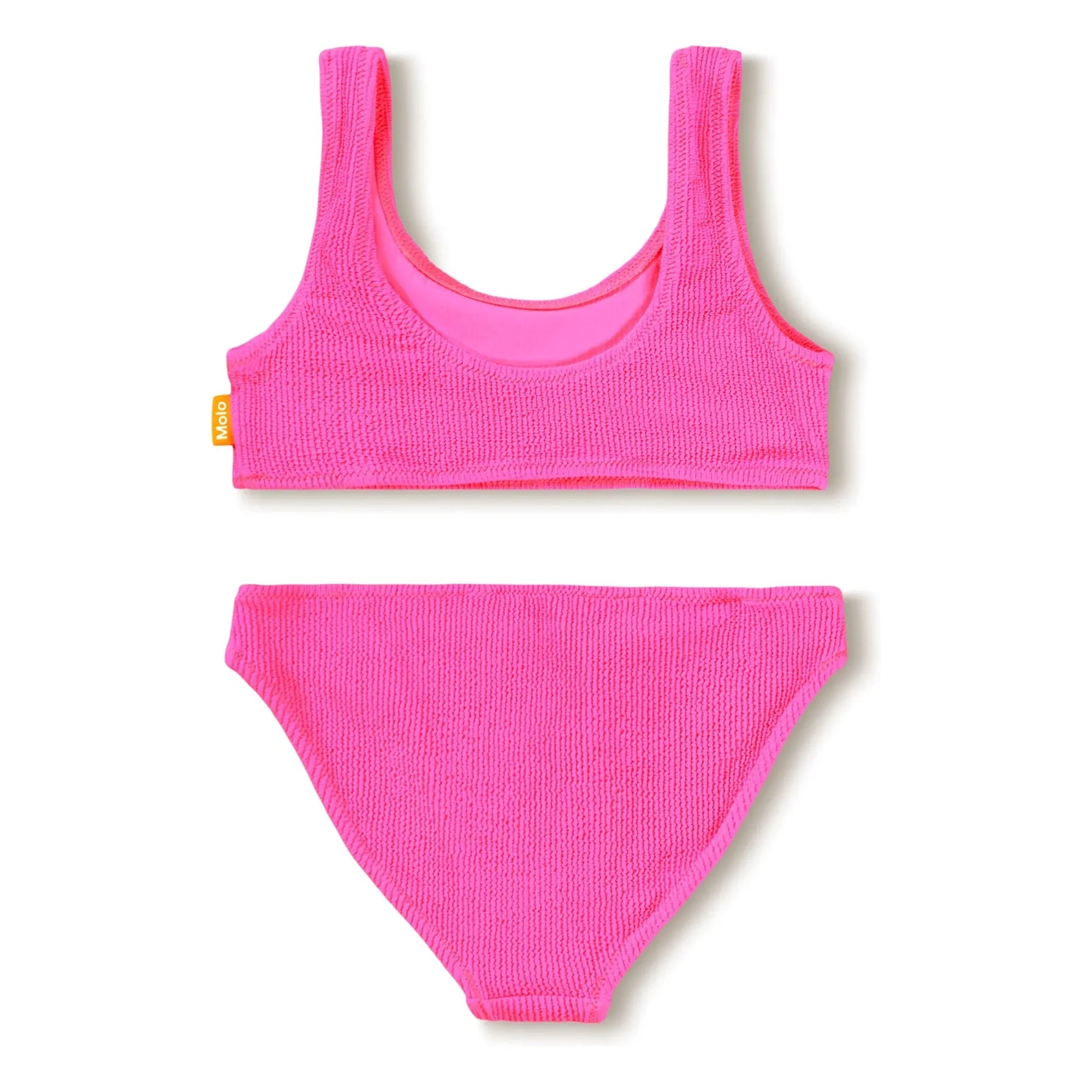 Molo - Bañador acanalado Nola Crepe Fibra Reciclada | Fucsia
