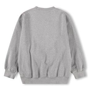 Molo - Sudadera Magni n.º 11 Smile Algodón orgánico | Gris melange