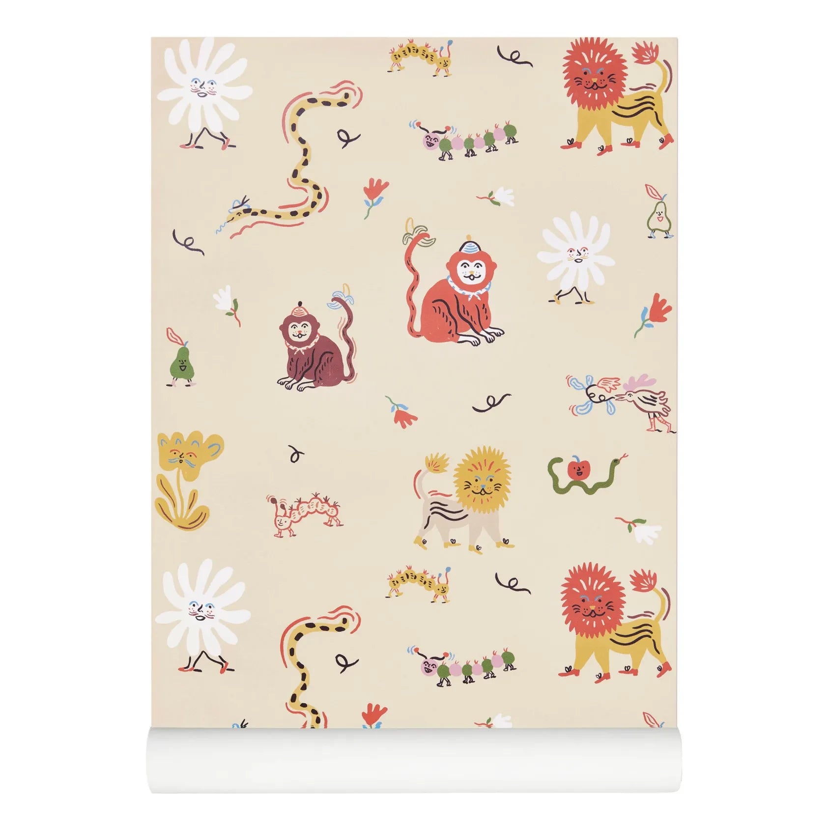 Nofred - Papel pintado Monkey Fun - Marie Assénat x Nofred | Beige