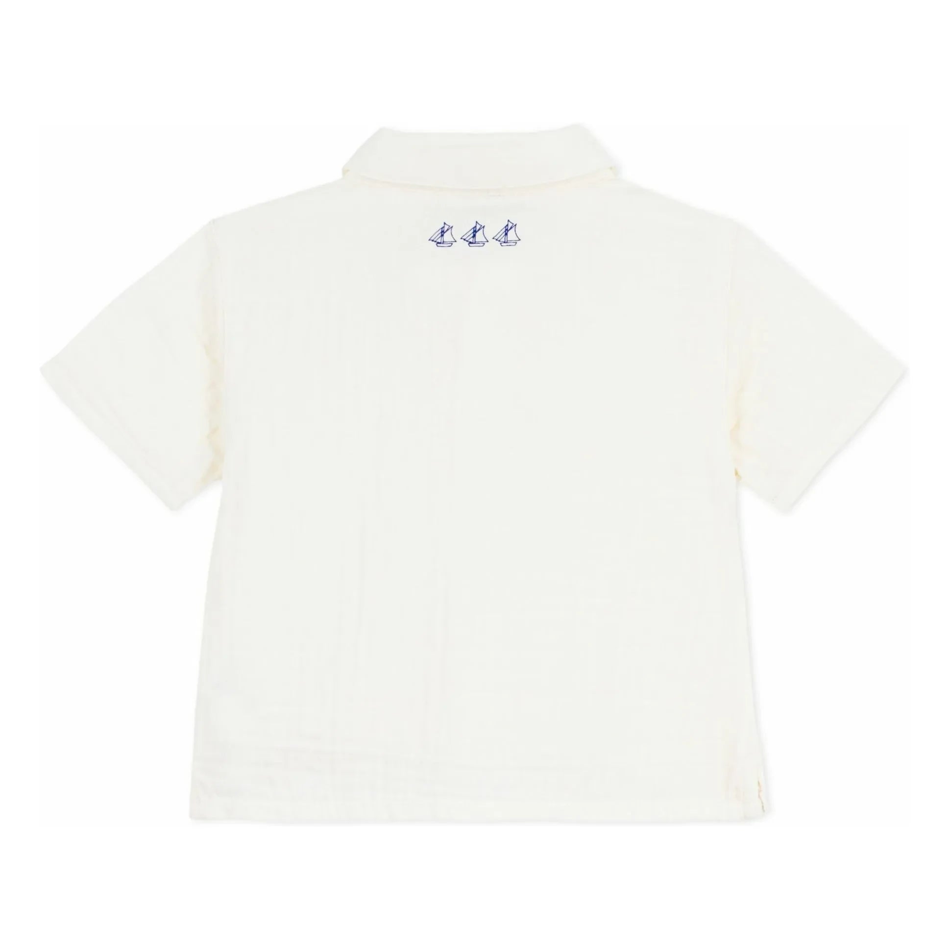 Petit Bateau - Camisa de gasa de algodón orgánico | Blanco