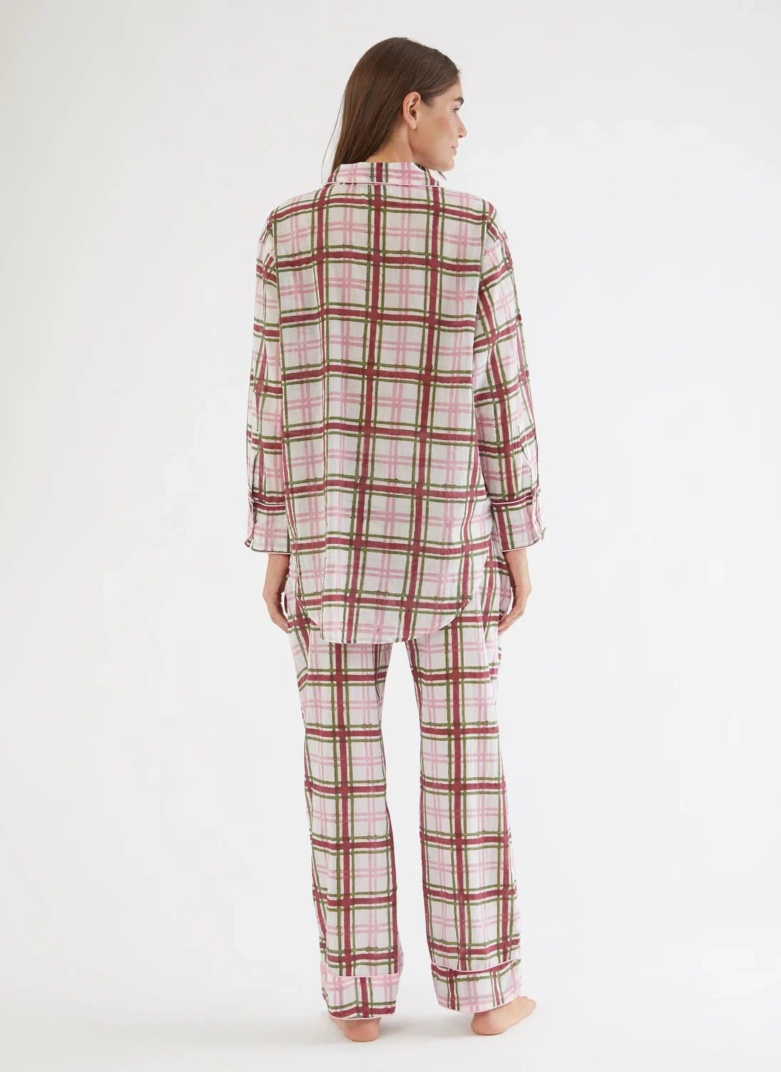 Folkloore - Pijamas de Cuadros - Colección de Mujeres | Off White