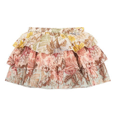 Zimmermann - Falda con volantes y estampado floral Daylight | Rosa pálido