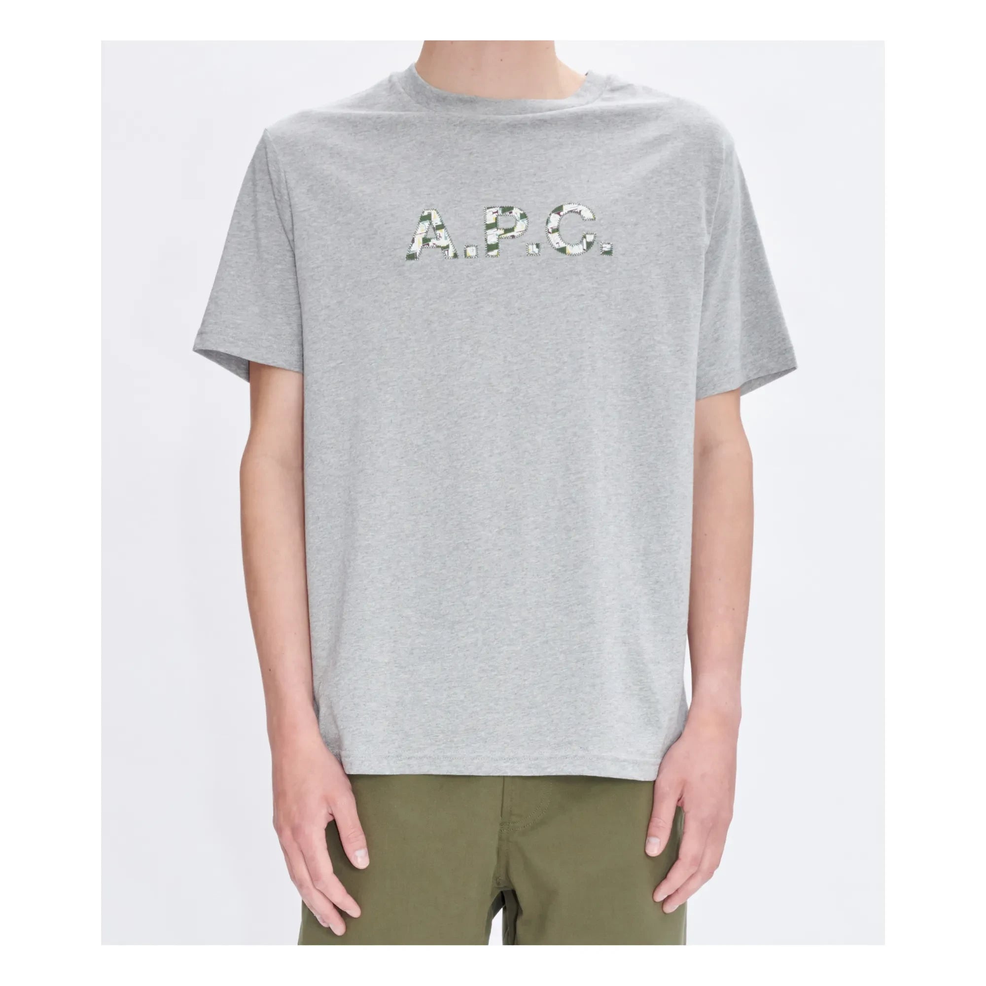 A.P.C. - Camiseta de algodón orgánico Willow | Gris jaspeado