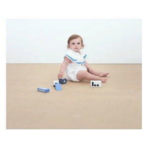 Tinycottons - Body de lino con volantes | Blanco