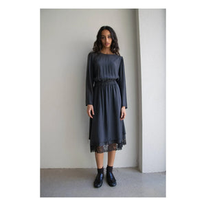 THEAVANT - Vestido de seda Coquette | Negro